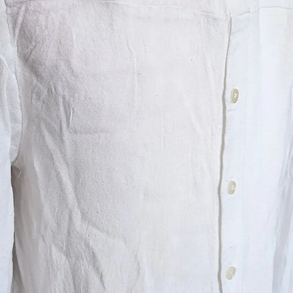 Anthropologie / Leifsdottir White Embroidered Bib-Front Blouse – Women Size 2 - Picture 7 of 9